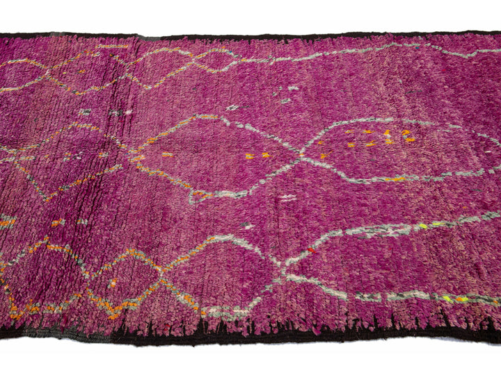 Vintage Moroccan Tribal Wool Rug 5 X 11