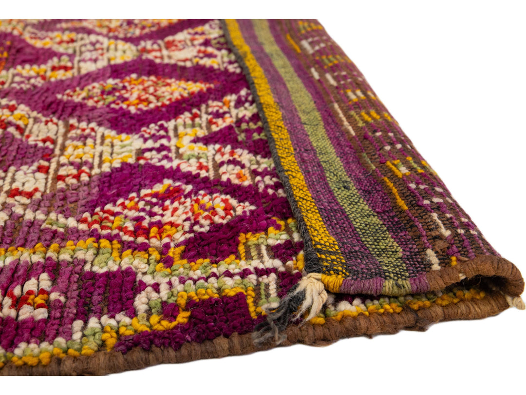 Vintage Tribal Moroccan Wool Rug 5 X 9