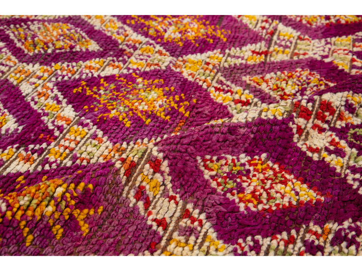 Vintage Tribal Moroccan Wool Rug 5 X 9