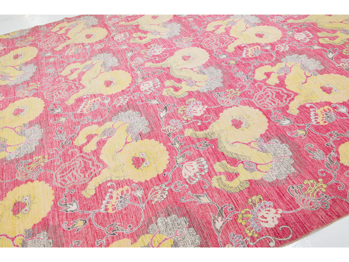 Modern Chinese Style Wool Rug 9 X 12