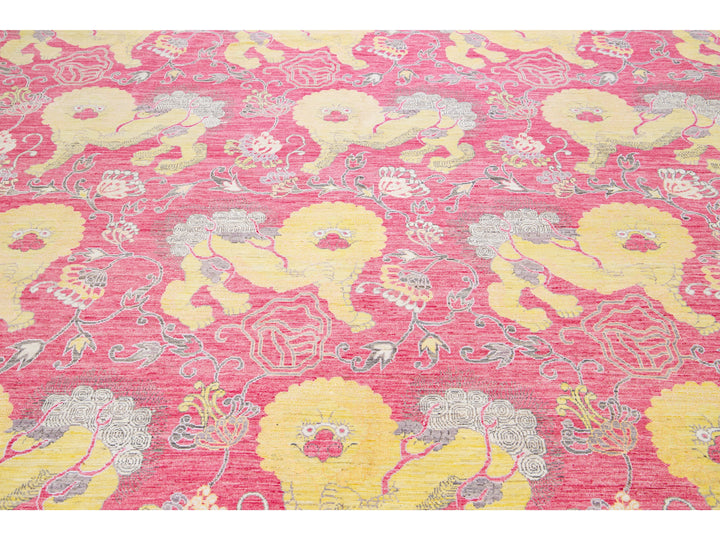 Modern Chinese Style Wool Rug 9 X 12