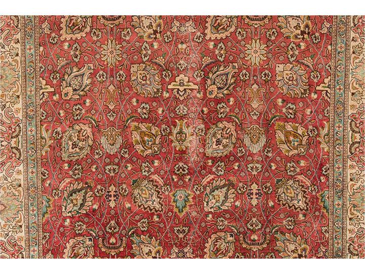 Mid 20th Century Vintage Persian Tabriz Wool Rug 9 X 16