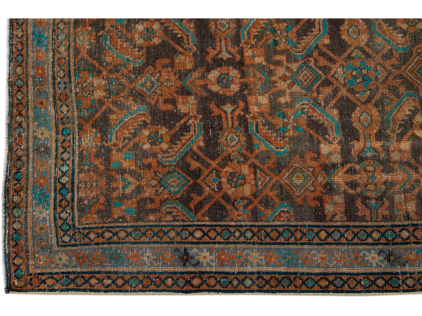 Vintage Malayer Wool Runner 4 X 15