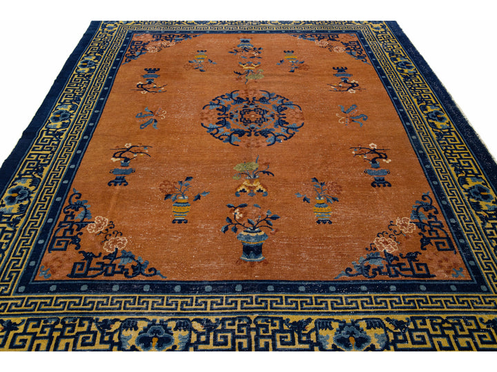 Antique Art Deco Chinese Rug 8 X 10