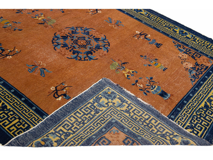 Antique Art Deco Chinese Rug 8 X 10