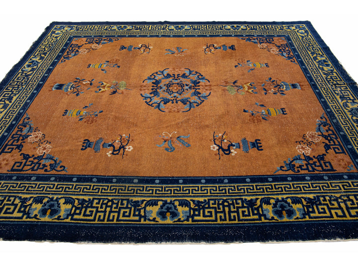 Antique Art Deco Chinese Rug 8 X 10