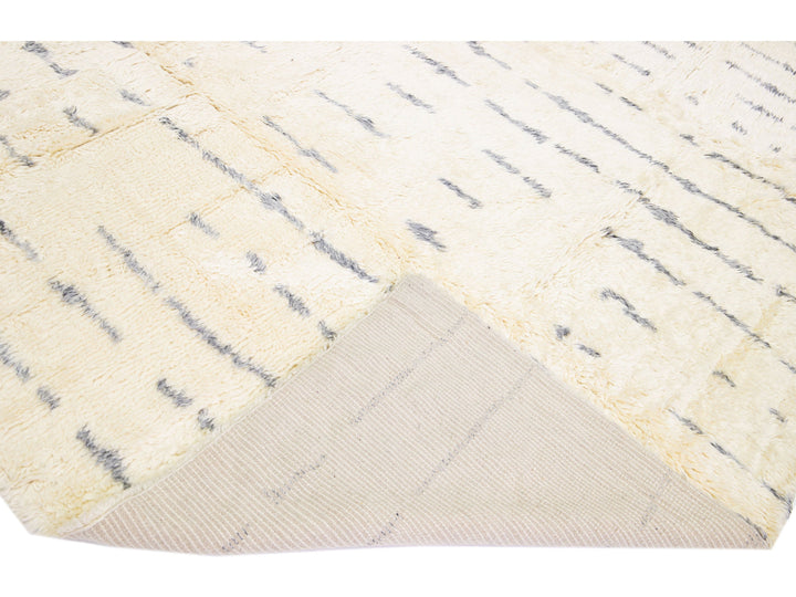 Modern Moroccan Style Wool Rug 12 X 15