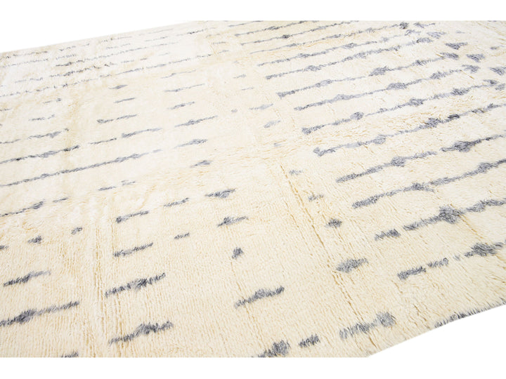 Modern Moroccan Style Wool Rug 12 X 15