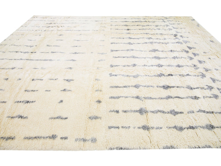 Modern Moroccan Style Wool Rug 12 X 15