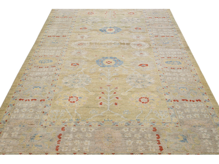 Modern Sultanabad Wool Rug 6 X 10