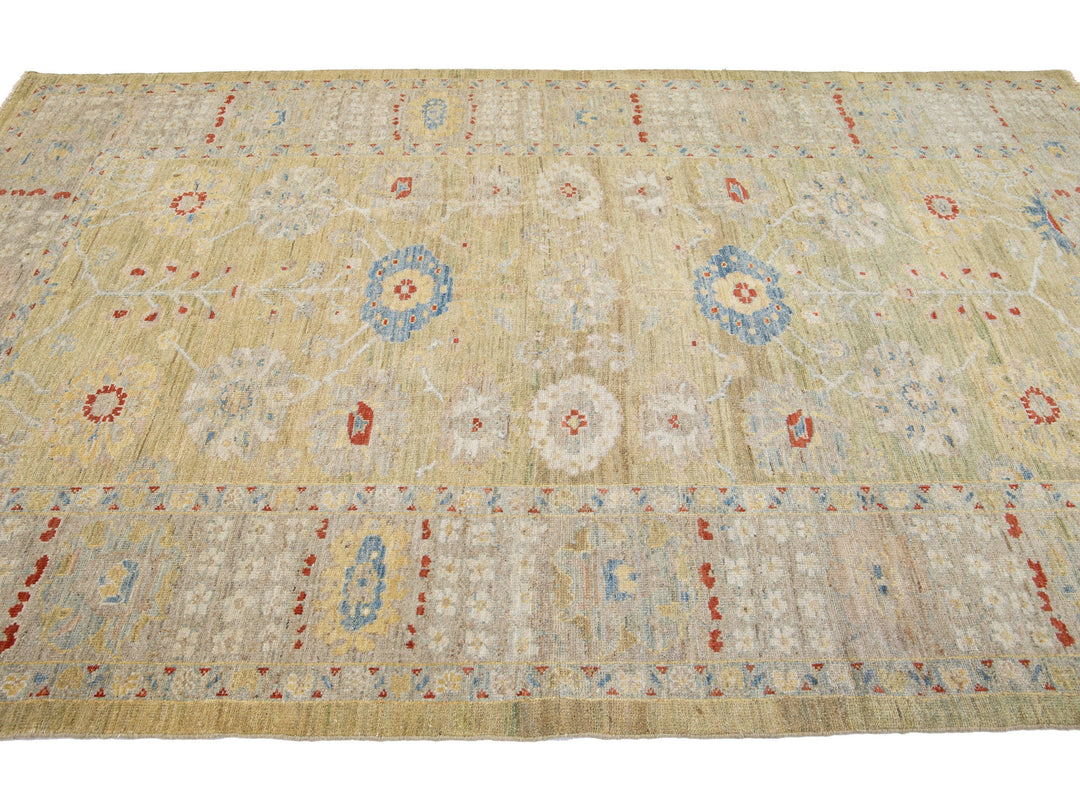 Modern Sultanabad Wool Rug 6 X 10