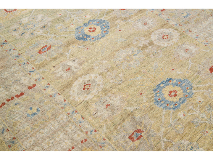 Modern Sultanabad Wool Rug 6 X 10