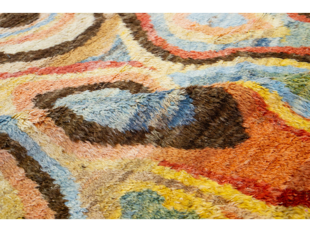 Modern Moroccan Wool Rug 6 X 9