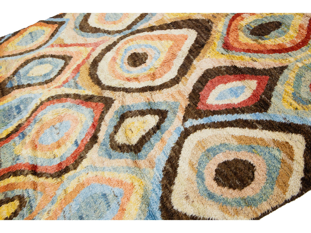 Modern Moroccan Wool Rug 6 X 9