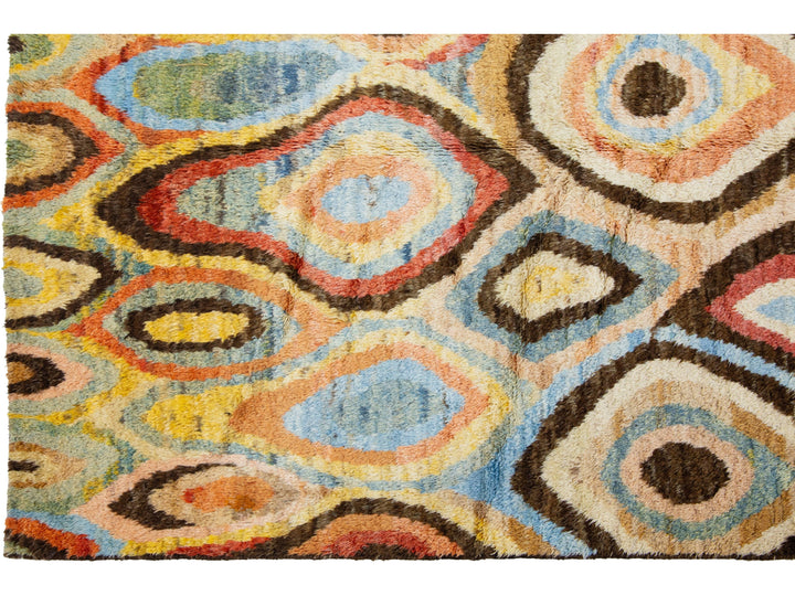 Modern Moroccan Wool Rug 6 X 9