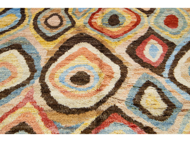 Modern Moroccan Wool Rug 6 X 9