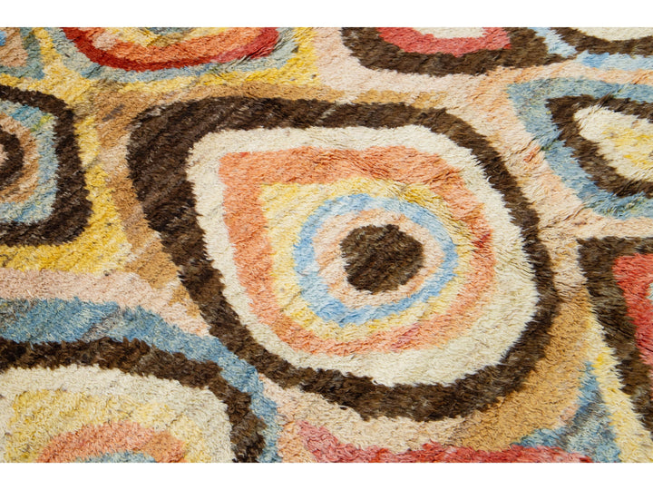 Modern Moroccan Wool Rug 6 X 9