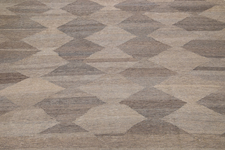 Modern Kilim Wool Rug 9 X 12