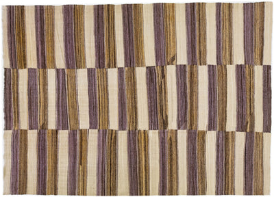 Modern Flatweave Kilim Wool Rug 10 X 14