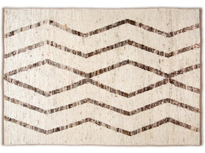 Modern Moroccan Wool Rug 9 X 13