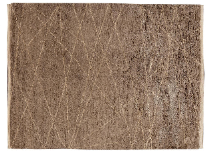Modern Moroccan-Style Wool Rug 9 X 12