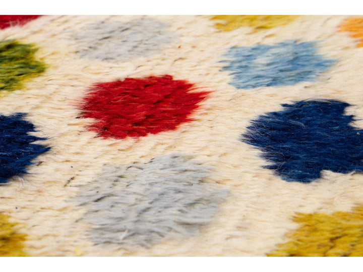 Modern Moroccan Wool Runner 9 X 10