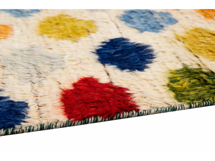 Modern Moroccan Wool Runner 9 X 10