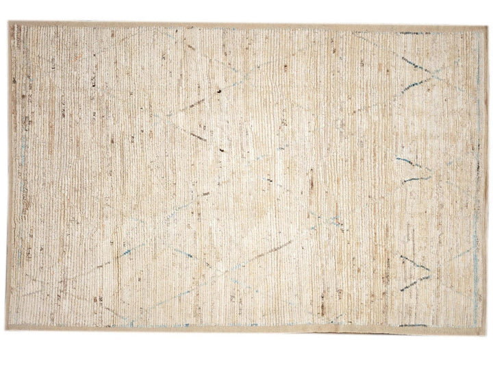 Modern Moroccan-Style Wool Rug 7 X 10