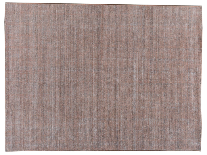 Modern Bamboo & Silk Groove Rug 10 X 14