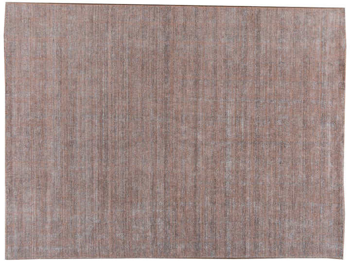 Modern Bamboo & Silk Groove Rug 10 X 14