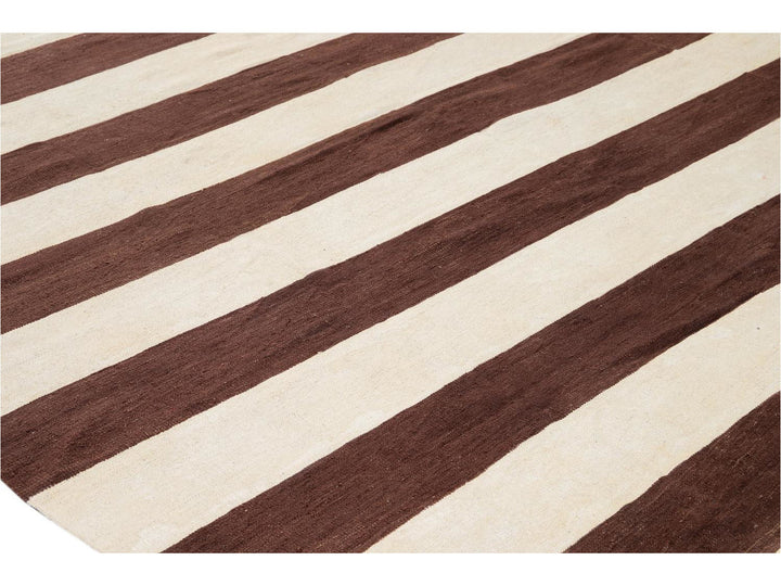 Modern Kilim Wool Rug 9 X 10