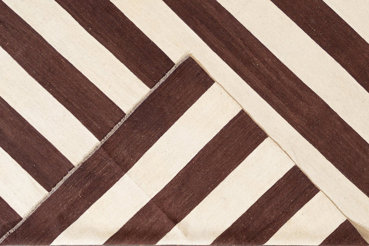 Modern Flatweave Kilim Wool Rug 10 X 14