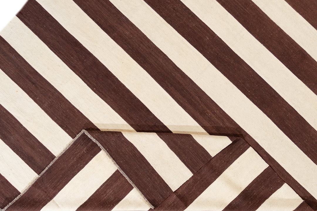 Modern Flatweave Kilim Wool Rug 10 X 14