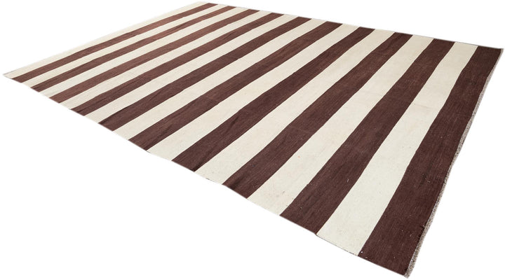 Modern Flatweave Kilim Wool Rug 10 X 14