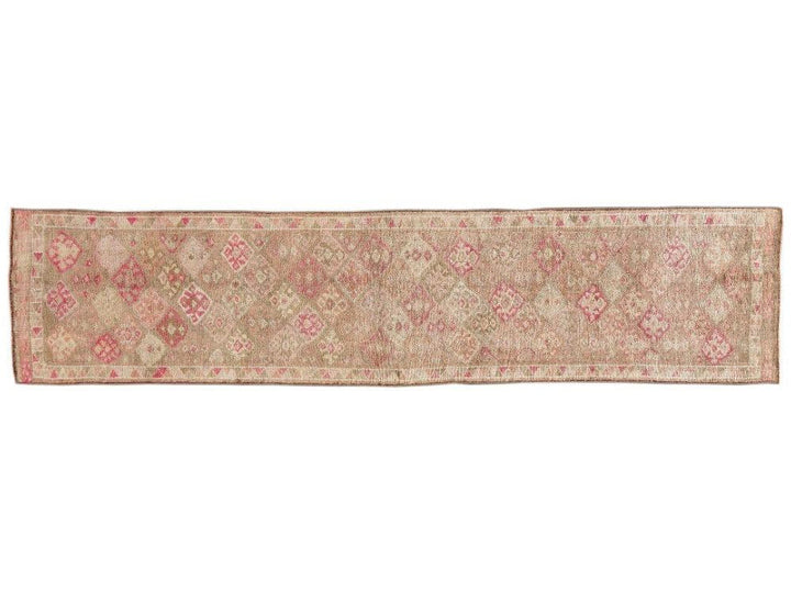Early 20th Century  Anatolian Village Runner Rug 3' x 11'