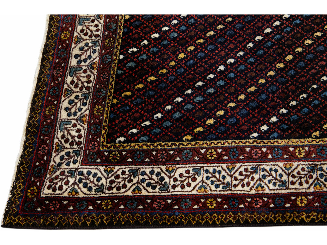 Antique Kurd Wool Runner 4 X 11