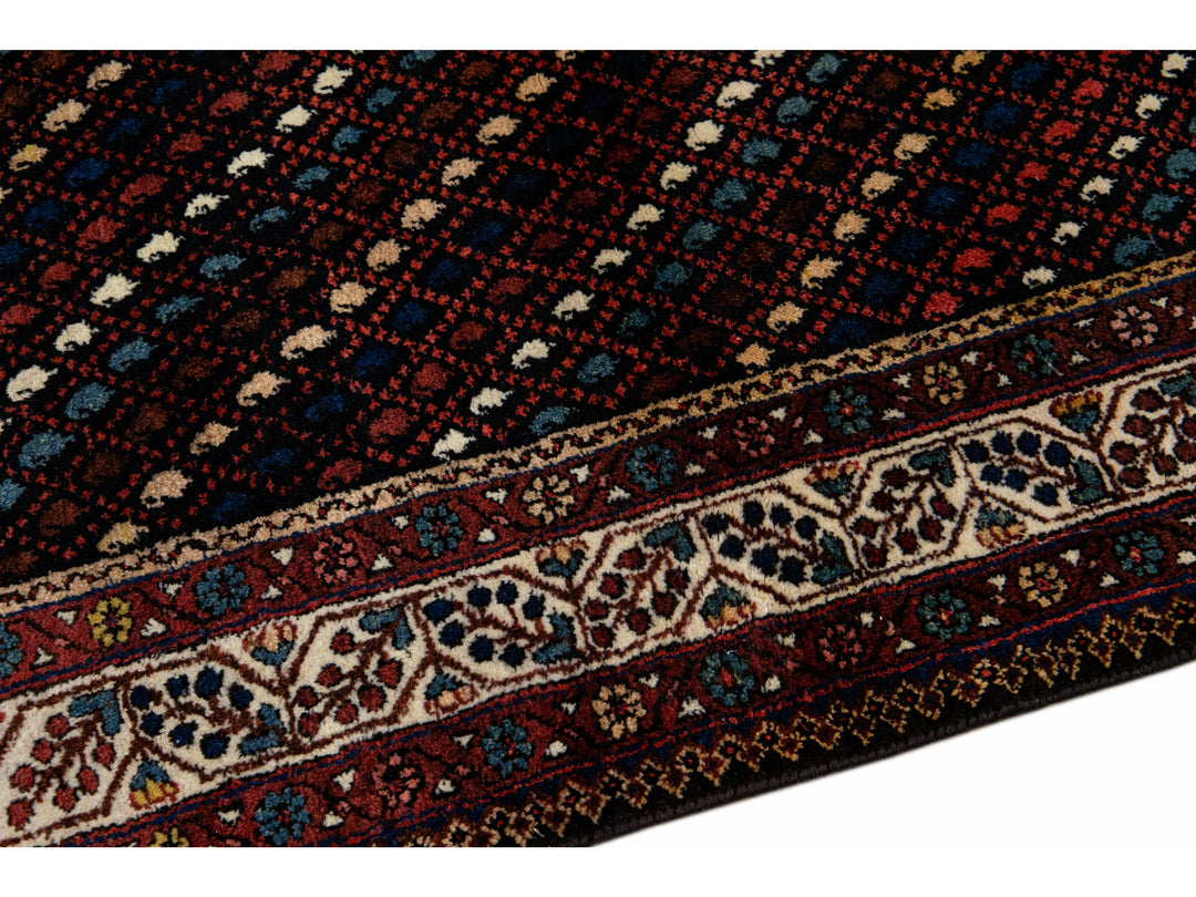 Antique Kurd Wool Runner 4 X 11