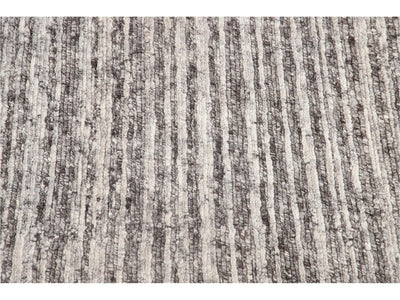 Contemporary Textured Loop Wool Rug 12 X 15