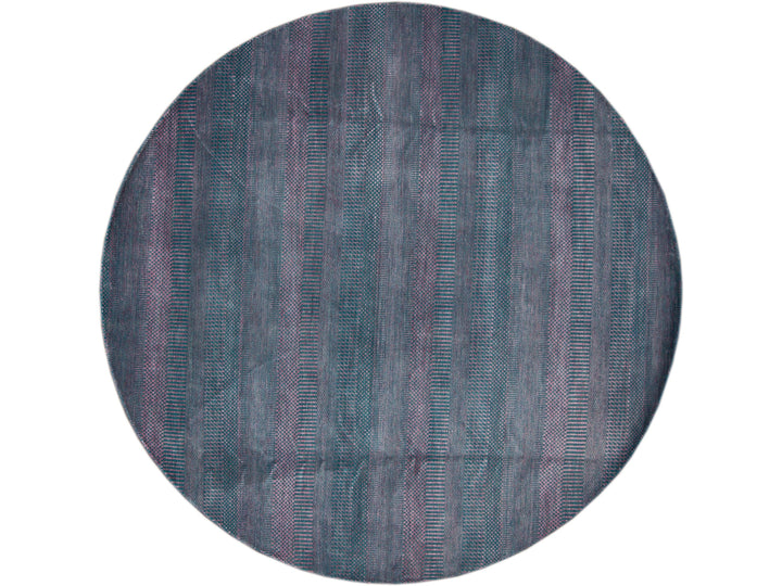 Modern Savannah Style Round Rug 8 X 8