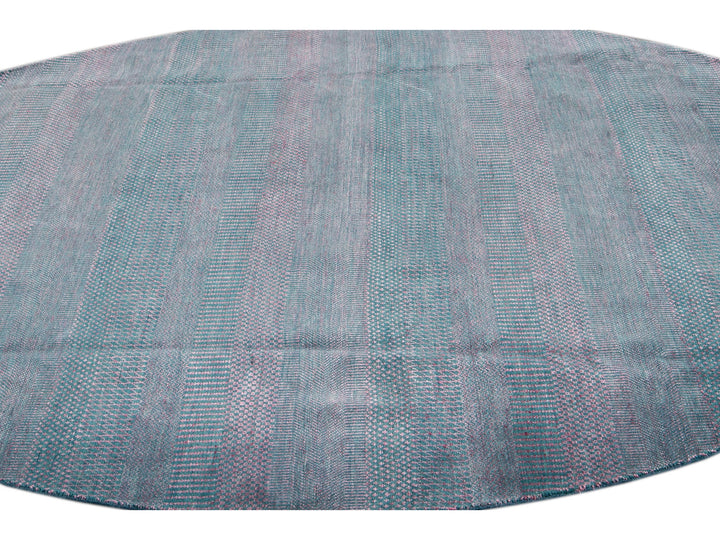 Modern Savannah Style Round Rug 8 X 8