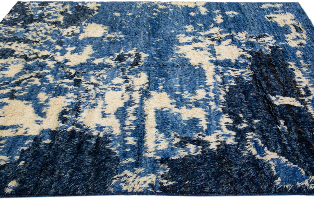 Modern Moroccan Wool Rug 7 X 10