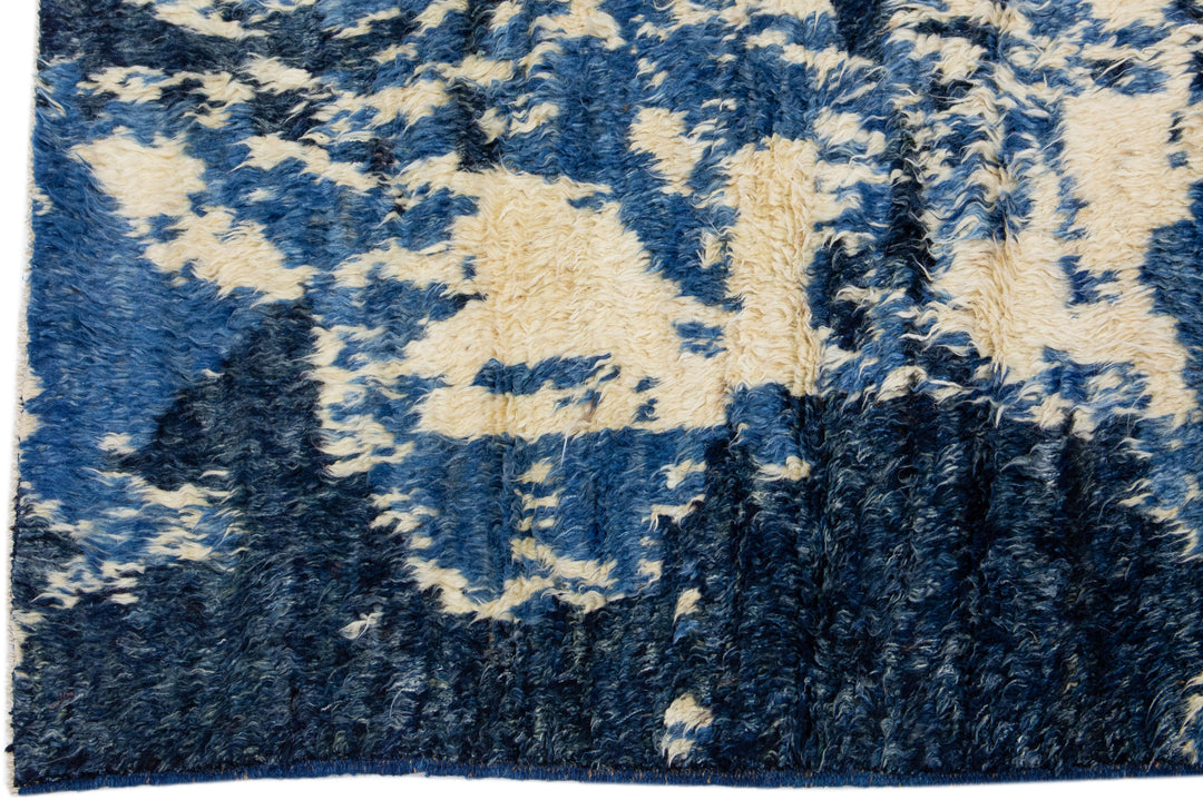 Modern Moroccan Wool Rug 7 X 10