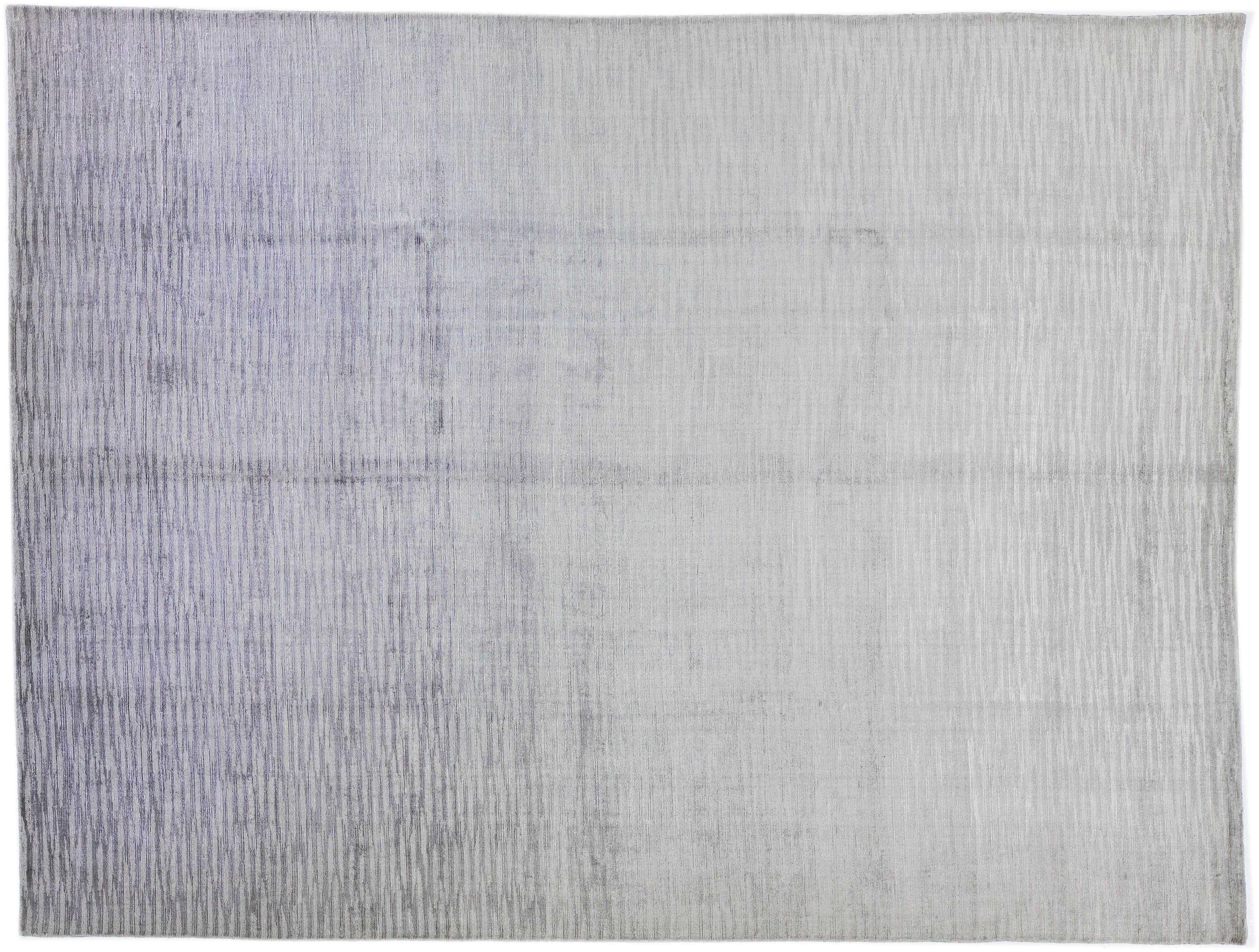 Modern Wool and Silk Rug 9 X 12 – Alexanders Artisan Rugs Official Website