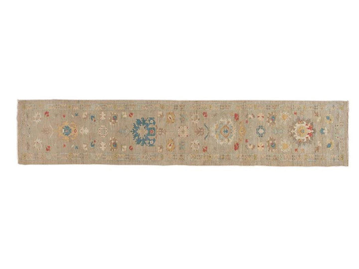 21st Century Modern Sultanabad Wool Runner Rug 3 X 17