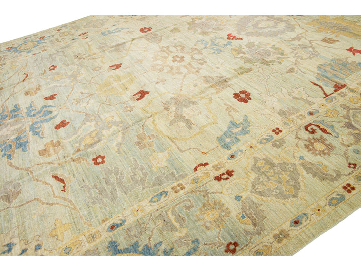 Modern Sultanabad Wool Rug 12 X 19
