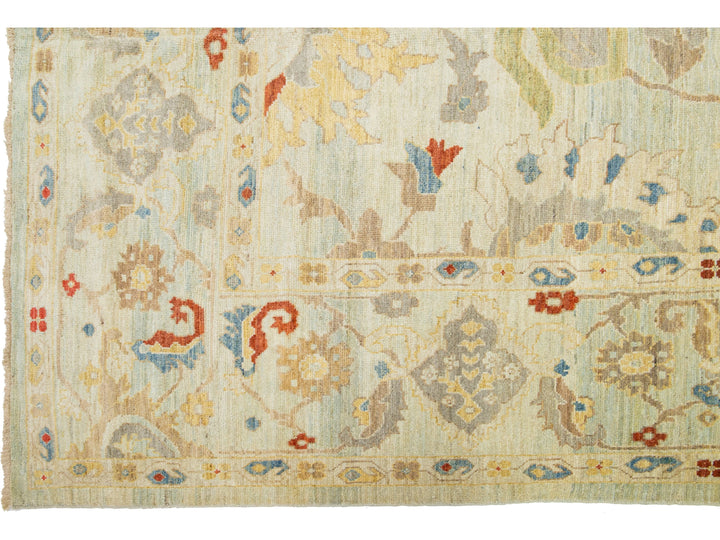 Modern Sultanabad Wool Rug 12 X 19