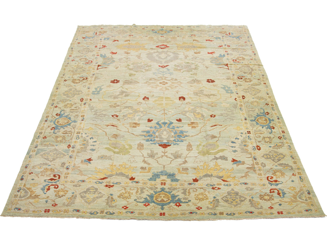 Modern Sultanabad Wool Rug 12 X 19