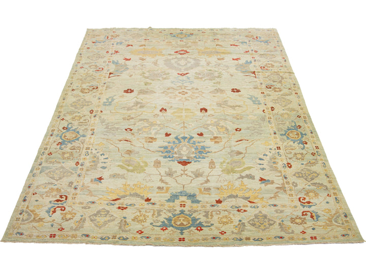 Modern Sultanabad Wool Rug 12 X 19
