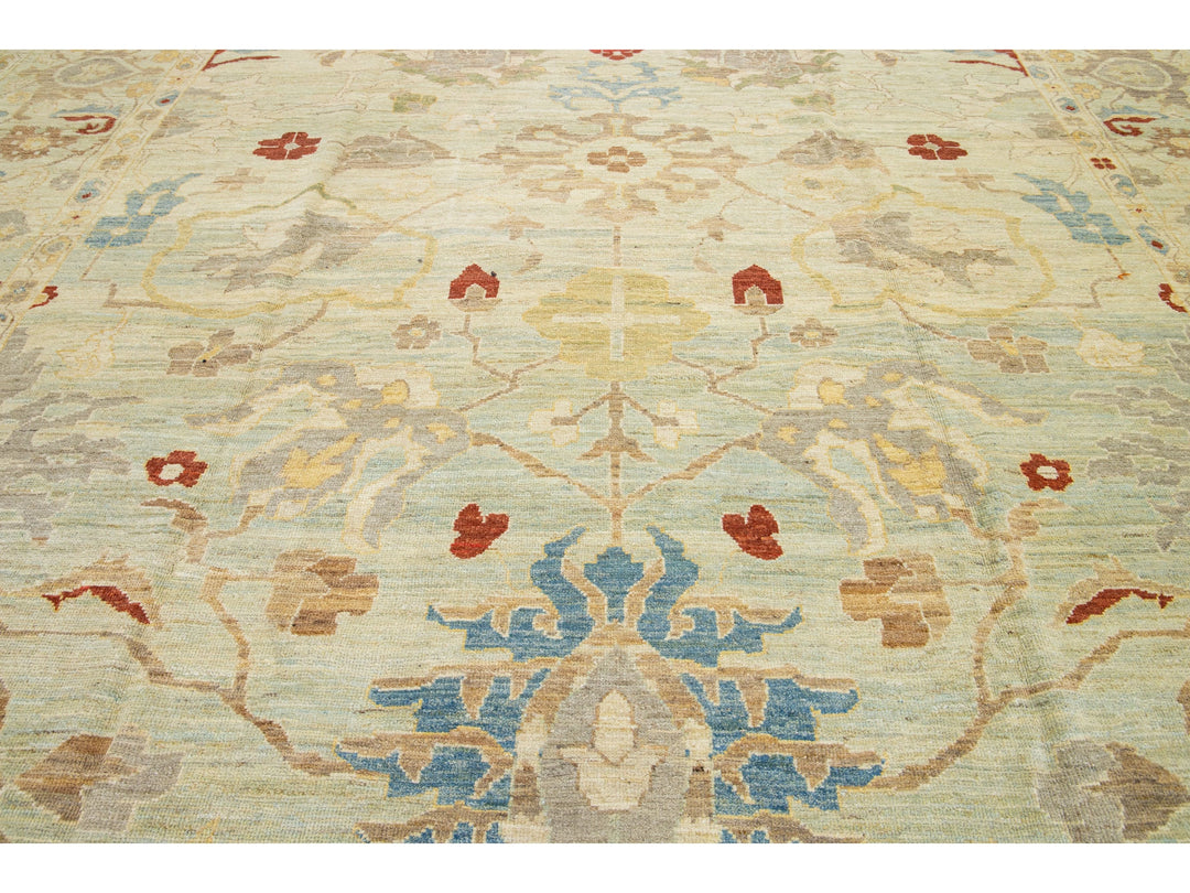 Modern Sultanabad Wool Rug 12 X 19