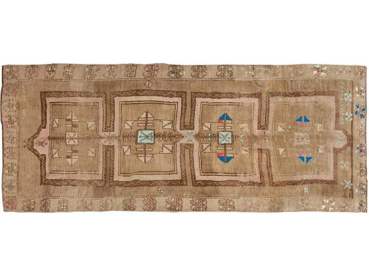 Mid-20th century Vintage Kars Runner Wool Rug 6' x 13'
